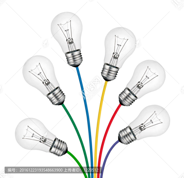 明亮的新思路-燈泡和電纜束