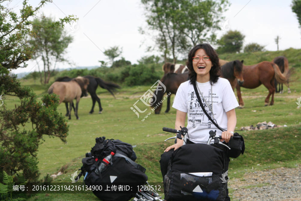 度假中的女人
