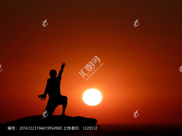 男人剪影