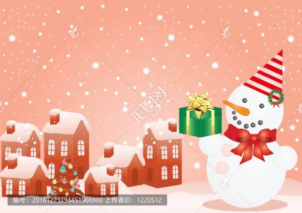 圣誕屋和雪人