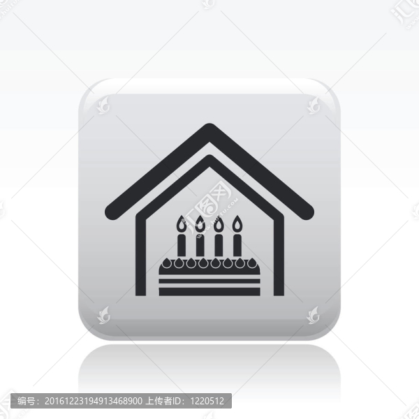 生日慶?；顒訄D標單一孤立圖標