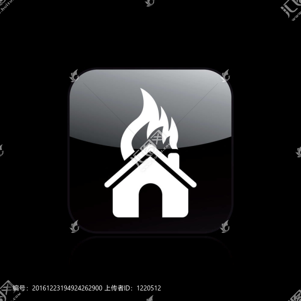 說(shuō)明房子燃燒單一孤立圖標(biāo)