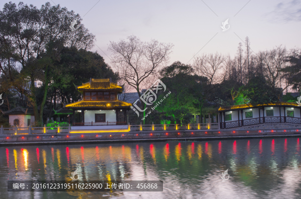 園林,夜景