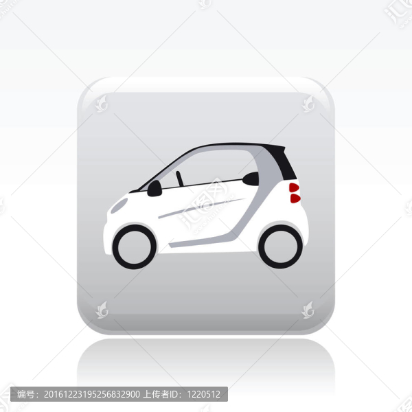 說明單孤立小汽車圖標(biāo)