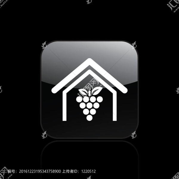 說明單孤立葡萄酒農(nóng)場圖標(biāo)