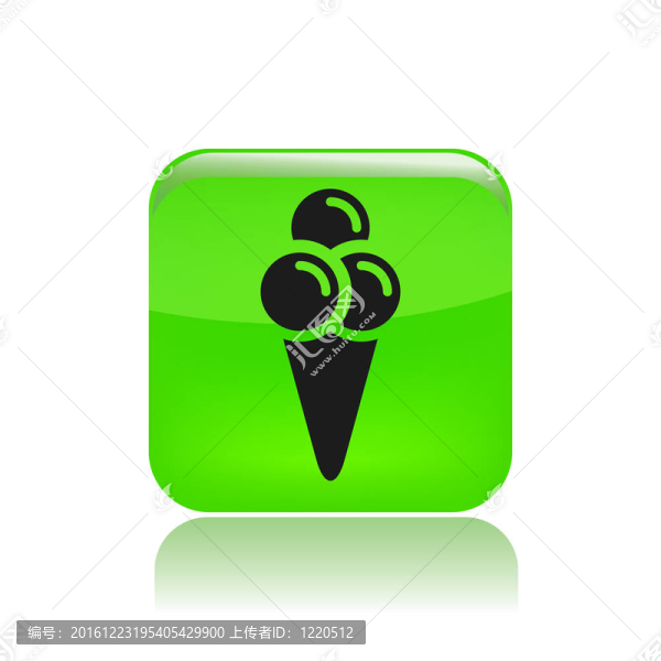 插圖單孤立冰淇淋圖標(biāo)