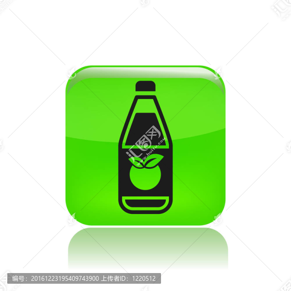 單瓶果汁瓶圖標(biāo)說明