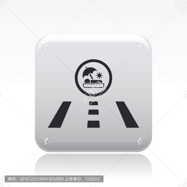 說明單隔離假日道路圖標(biāo)