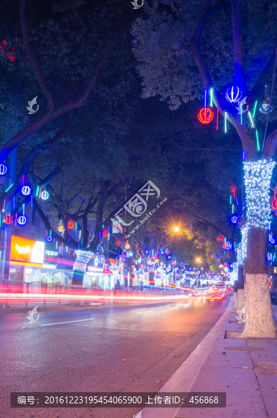 街道,夜景