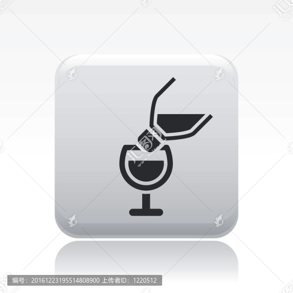 說(shuō)明單孤立倒酒圖標(biāo)