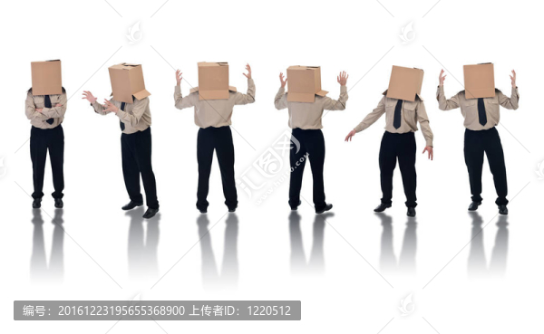 帶反射的商人