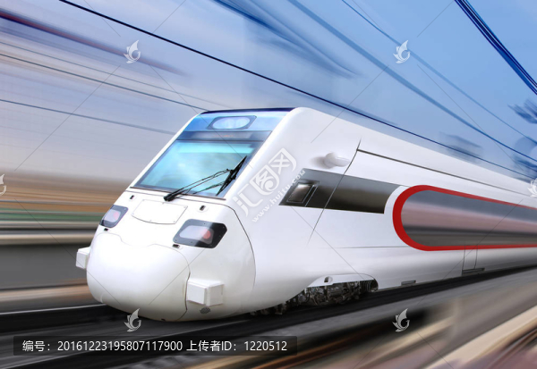 白色超流線型列車