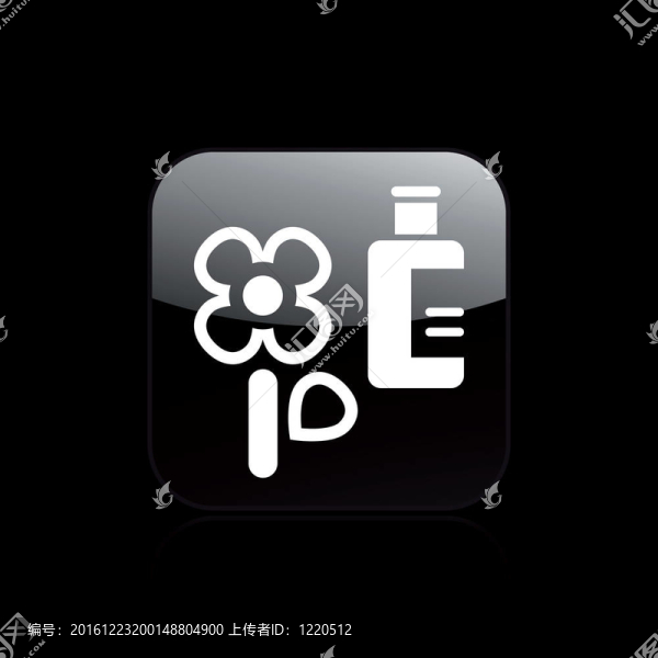 說明單孤立花瓶圖標