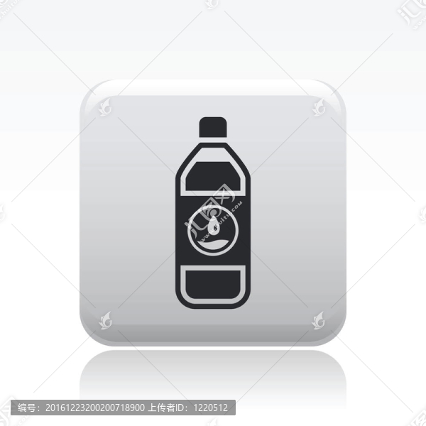 說明單孤立水壺圖標