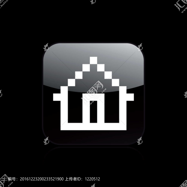 單個(gè)孤立像素計(jì)算機(jī)圖標(biāo)說明