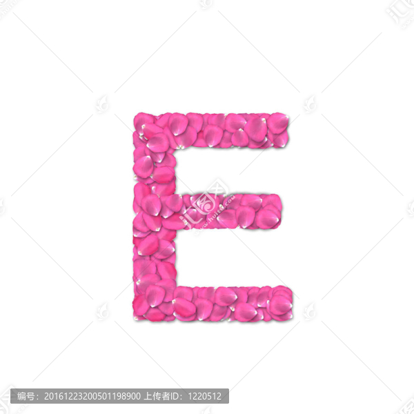 玫瑰花瓣字體