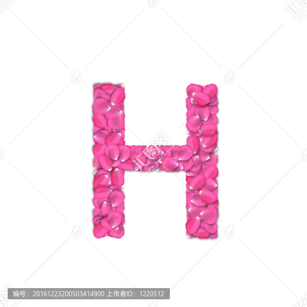 玫瑰花瓣字體