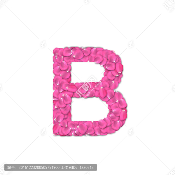 玫瑰花瓣字體