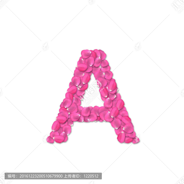 玫瑰花瓣字體