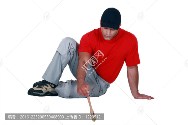 地板上的工匠畫