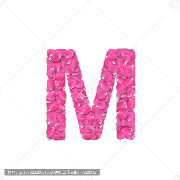 玫瑰花瓣字體