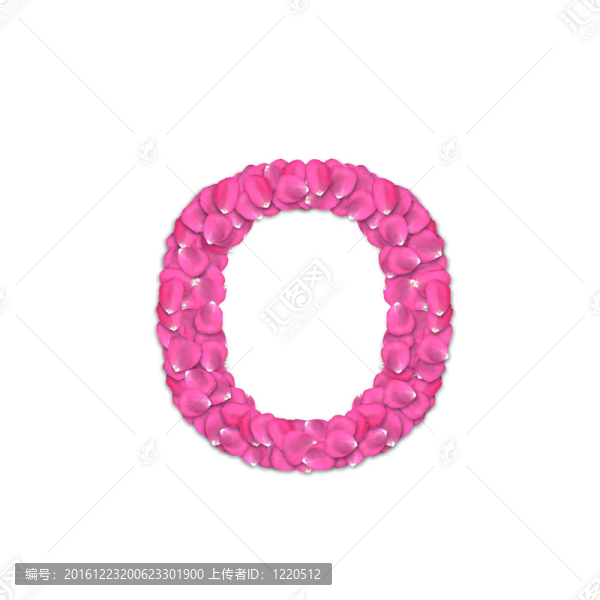 玫瑰花瓣字體