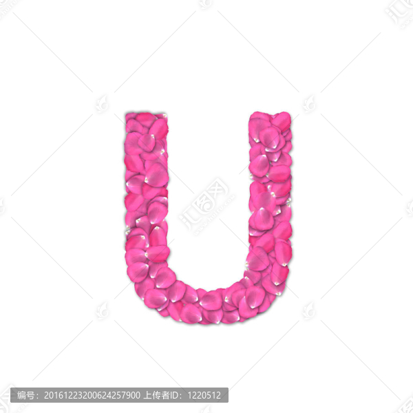 玫瑰花瓣字體