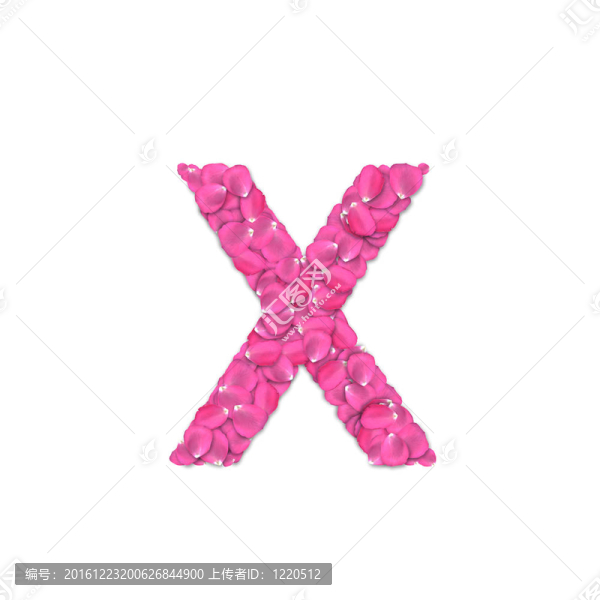 玫瑰花瓣字體