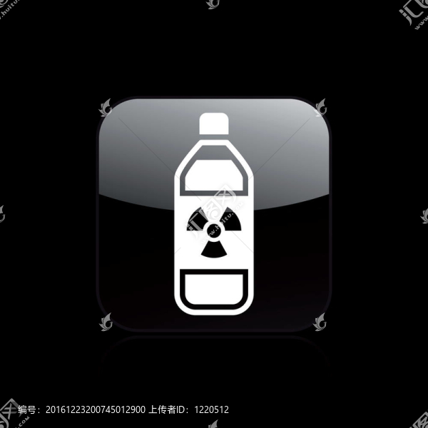 說(shuō)明單孤立放射性瓶圖標(biāo)