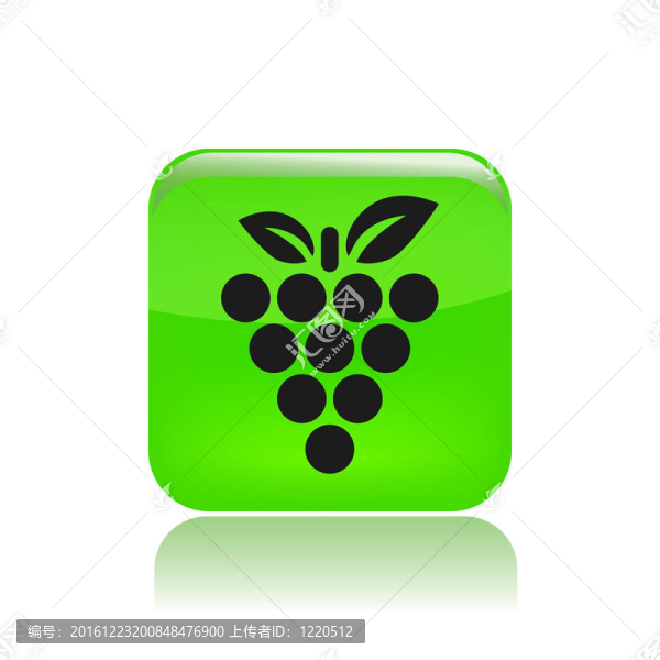 說明單孤立水果葡萄圖標(biāo)