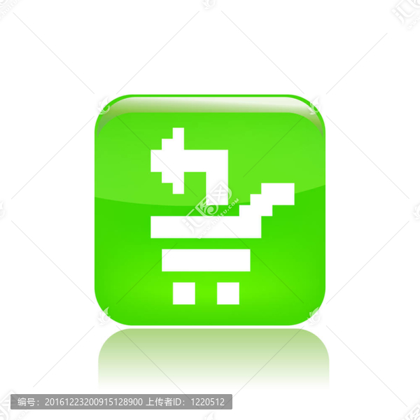 單個孤立像素計算機圖標說明