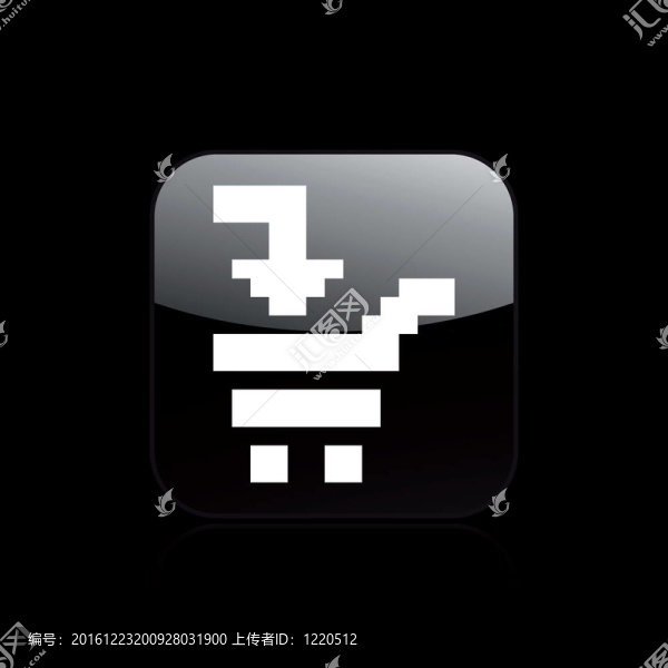插圖單孤立像素PC圖標