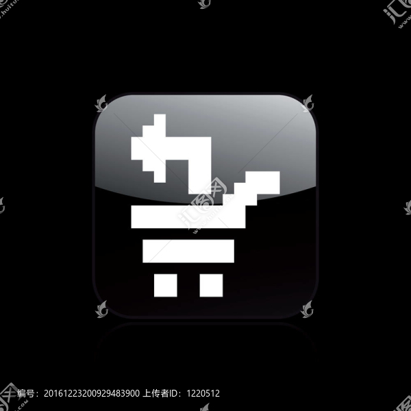 插圖單孤立像素PC圖標