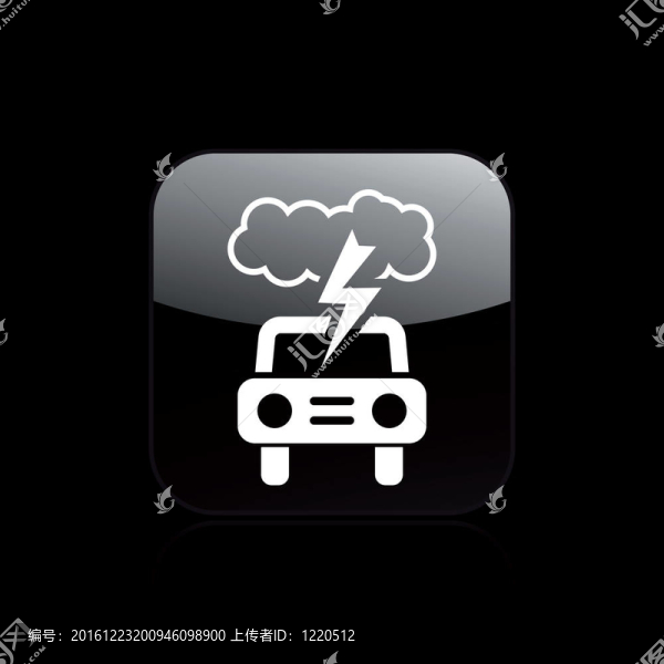 說明單個(gè)孤立的汽車圖標(biāo)