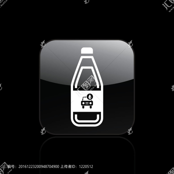 說明單個孤立的汽車液體圖標(biāo)