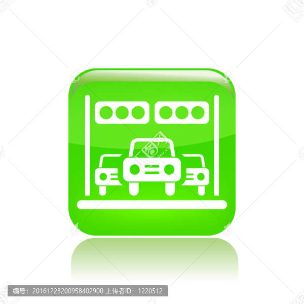 說明單一孤立賽車圖標
