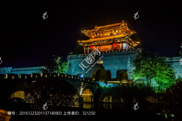 臺兒莊古城夜景