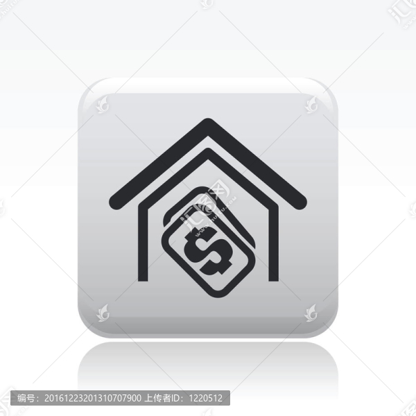 說明單個(gè)孤立的房地產(chǎn)圖標(biāo)