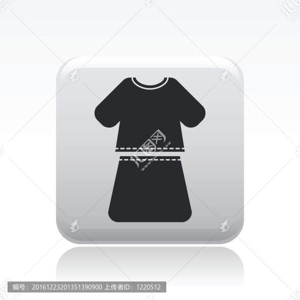 插圖單孤立女裝圖標(biāo)