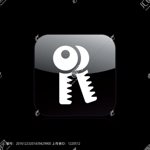說明單個孤立鍵圖標(biāo)