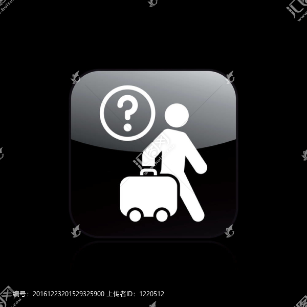 說明單孤立旅行者圖標(biāo)