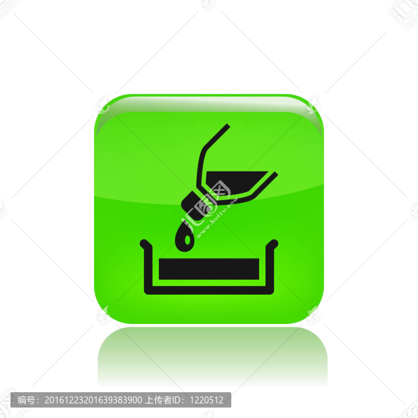 插圖單孤立澆注圖標(biāo)