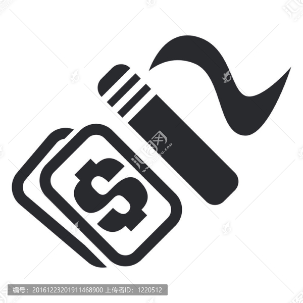 單孤立煙霧圖標(biāo)說(shuō)明