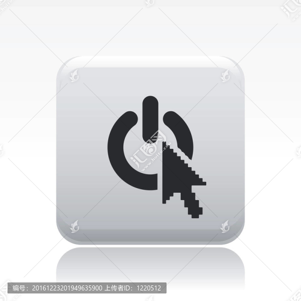 說明單一孤立的權力網絡圖標