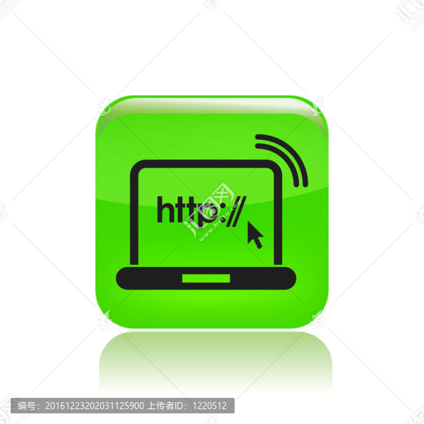 插畫單個HTTP圖標