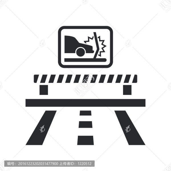 說明單個孤立的汽車碰撞圖標