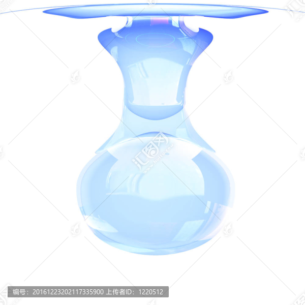 明亮的藍(lán)色透明的白色背景水