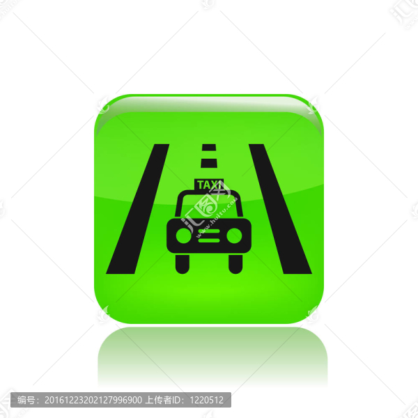 說明單個(gè)孤立出租車圖標(biāo)