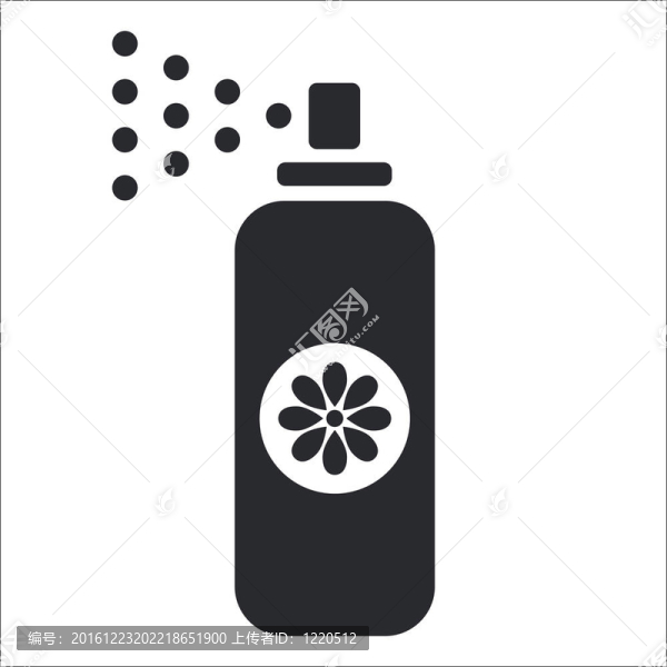 說明單孤立噴霧圖標(biāo)