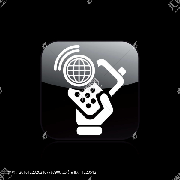 說明單個孤立的網(wǎng)絡電話圖標